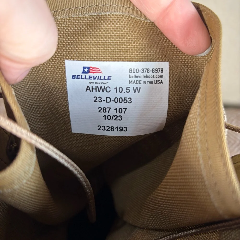 Belleville combat boots Mens 10.5W Vibram Steel Toe WorkBoots Gorpcore